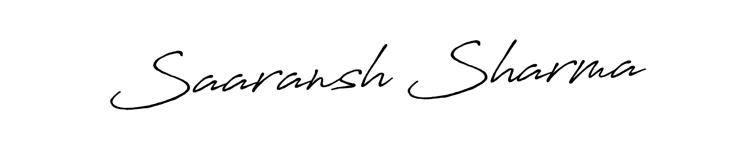 How to Draw Saaransh Sharma signature style? Antro_Vectra_Bolder is a latest design signature styles for name Saaransh Sharma. Saaransh Sharma signature style 7 images and pictures png