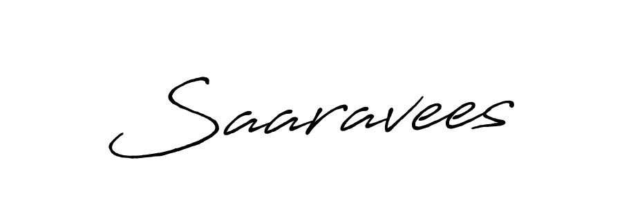 How to make Saaravees signature? Antro_Vectra_Bolder is a professional autograph style. Create handwritten signature for Saaravees name. Saaravees signature style 7 images and pictures png