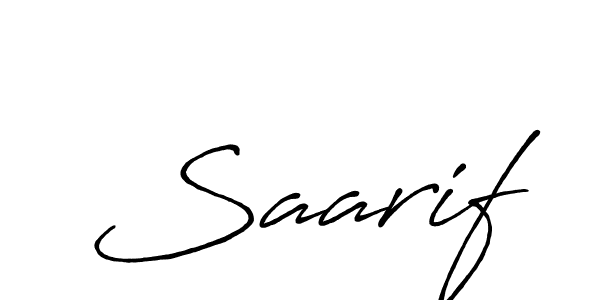 Design your own signature with our free online signature maker. With this signature software, you can create a handwritten (Antro_Vectra_Bolder) signature for name Saarif. Saarif signature style 7 images and pictures png