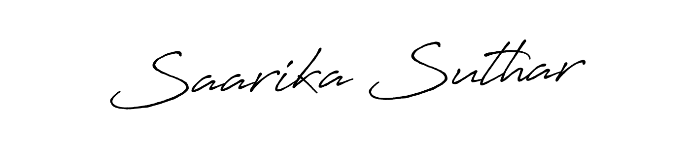 Similarly Antro_Vectra_Bolder is the best handwritten signature design. Signature creator online .You can use it as an online autograph creator for name Saarika Suthar. Saarika Suthar signature style 7 images and pictures png