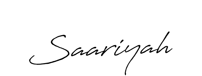 The best way (Antro_Vectra_Bolder) to make a short signature is to pick only two or three words in your name. The name Saariyah include a total of six letters. For converting this name. Saariyah signature style 7 images and pictures png