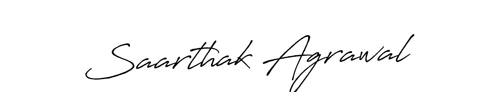 Use a signature maker to create a handwritten signature online. With this signature software, you can design (Antro_Vectra_Bolder) your own signature for name Saarthak Agrawal. Saarthak Agrawal signature style 7 images and pictures png
