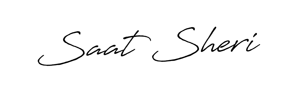 Saat Sheri stylish signature style. Best Handwritten Sign (Antro_Vectra_Bolder) for my name. Handwritten Signature Collection Ideas for my name Saat Sheri. Saat Sheri signature style 7 images and pictures png