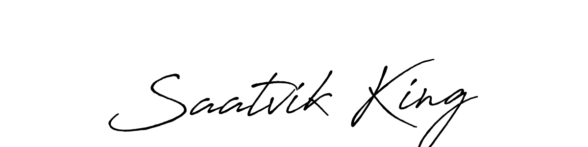 You should practise on your own different ways (Antro_Vectra_Bolder) to write your name (Saatvik King) in signature. don't let someone else do it for you. Saatvik King signature style 7 images and pictures png