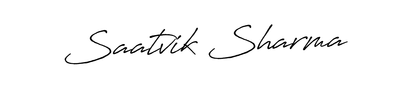 You should practise on your own different ways (Antro_Vectra_Bolder) to write your name (Saatvik Sharma) in signature. don't let someone else do it for you. Saatvik Sharma signature style 7 images and pictures png