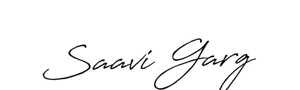 Design your own signature with our free online signature maker. With this signature software, you can create a handwritten (Antro_Vectra_Bolder) signature for name Saavi Garg. Saavi Garg signature style 7 images and pictures png