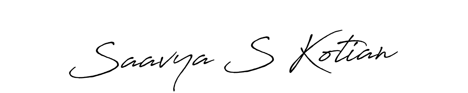 Make a beautiful signature design for name Saavya S Kotian. Use this online signature maker to create a handwritten signature for free. Saavya S Kotian signature style 7 images and pictures png