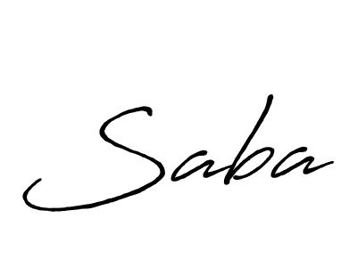 Make a beautiful signature design for name Saba. With this signature (Antro_Vectra_Bolder) style, you can create a handwritten signature for free. Saba signature style 7 images and pictures png