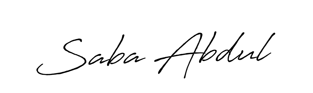 Once you've used our free online signature maker to create your best signature Antro_Vectra_Bolder style, it's time to enjoy all of the benefits that Saba Abdul name signing documents. Saba Abdul signature style 7 images and pictures png