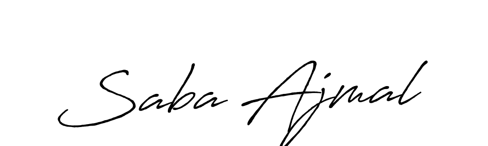 Once you've used our free online signature maker to create your best signature Antro_Vectra_Bolder style, it's time to enjoy all of the benefits that Saba Ajmal name signing documents. Saba Ajmal signature style 7 images and pictures png