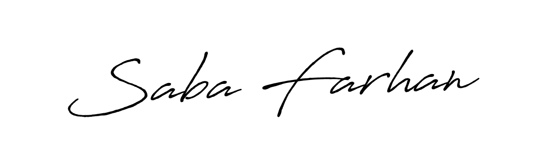 Make a short Saba Farhan signature style. Manage your documents anywhere anytime using Antro_Vectra_Bolder. Create and add eSignatures, submit forms, share and send files easily. Saba Farhan signature style 7 images and pictures png