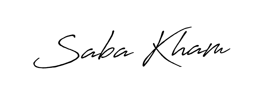 Similarly Antro_Vectra_Bolder is the best handwritten signature design. Signature creator online .You can use it as an online autograph creator for name Saba Kham. Saba Kham signature style 7 images and pictures png
