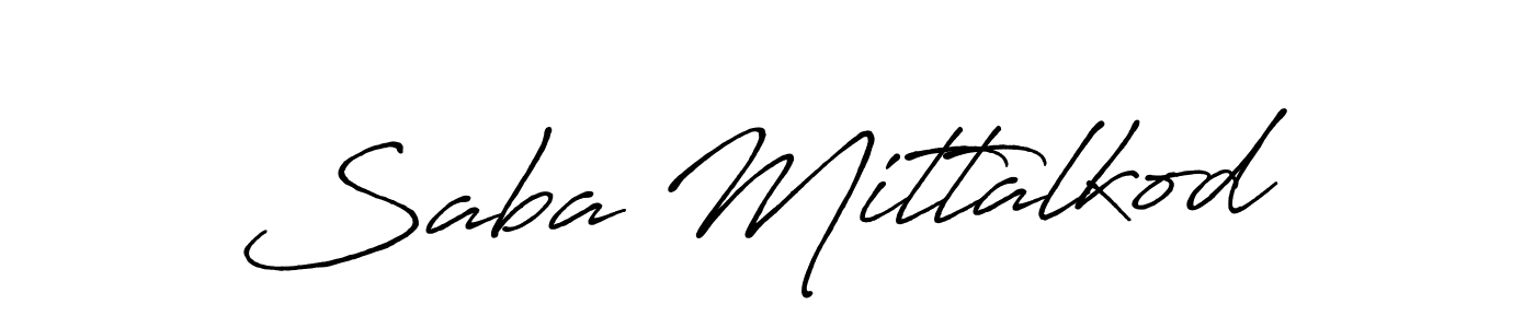 You can use this online signature creator to create a handwritten signature for the name Saba Mittalkod. This is the best online autograph maker. Saba Mittalkod signature style 7 images and pictures png