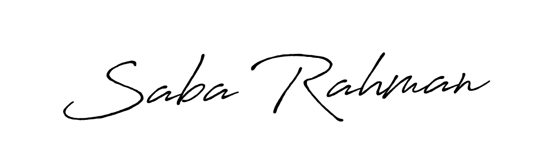 Once you've used our free online signature maker to create your best signature Antro_Vectra_Bolder style, it's time to enjoy all of the benefits that Saba Rahman name signing documents. Saba Rahman signature style 7 images and pictures png