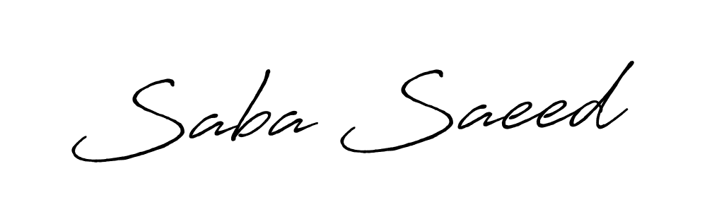 It looks lik you need a new signature style for name Saba Saeed. Design unique handwritten (Antro_Vectra_Bolder) signature with our free signature maker in just a few clicks. Saba Saeed signature style 7 images and pictures png