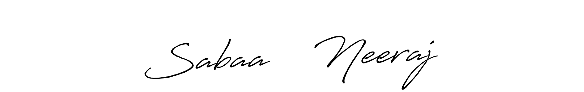 How to Draw Sabaa ❤️ Neeraj signature style? Antro_Vectra_Bolder is a latest design signature styles for name Sabaa ❤️ Neeraj. Sabaa ❤️ Neeraj signature style 7 images and pictures png