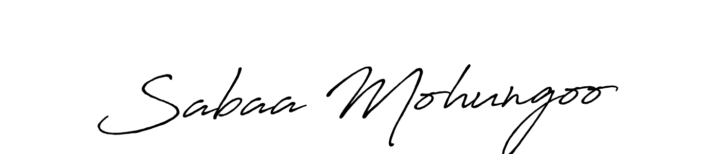 How to make Sabaa Mohungoo signature? Antro_Vectra_Bolder is a professional autograph style. Create handwritten signature for Sabaa Mohungoo name. Sabaa Mohungoo signature style 7 images and pictures png