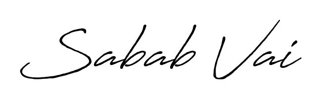 Create a beautiful signature design for name Sabab Vai. With this signature (Antro_Vectra_Bolder) fonts, you can make a handwritten signature for free. Sabab Vai signature style 7 images and pictures png