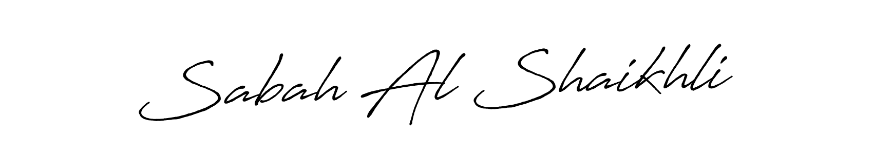 Create a beautiful signature design for name Sabah Al Shaikhli. With this signature (Antro_Vectra_Bolder) fonts, you can make a handwritten signature for free. Sabah Al Shaikhli signature style 7 images and pictures png