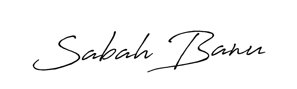 How to make Sabah Banu signature? Antro_Vectra_Bolder is a professional autograph style. Create handwritten signature for Sabah Banu name. Sabah Banu signature style 7 images and pictures png