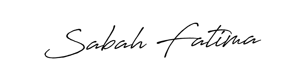 Sabah Fatima stylish signature style. Best Handwritten Sign (Antro_Vectra_Bolder) for my name. Handwritten Signature Collection Ideas for my name Sabah Fatima. Sabah Fatima signature style 7 images and pictures png