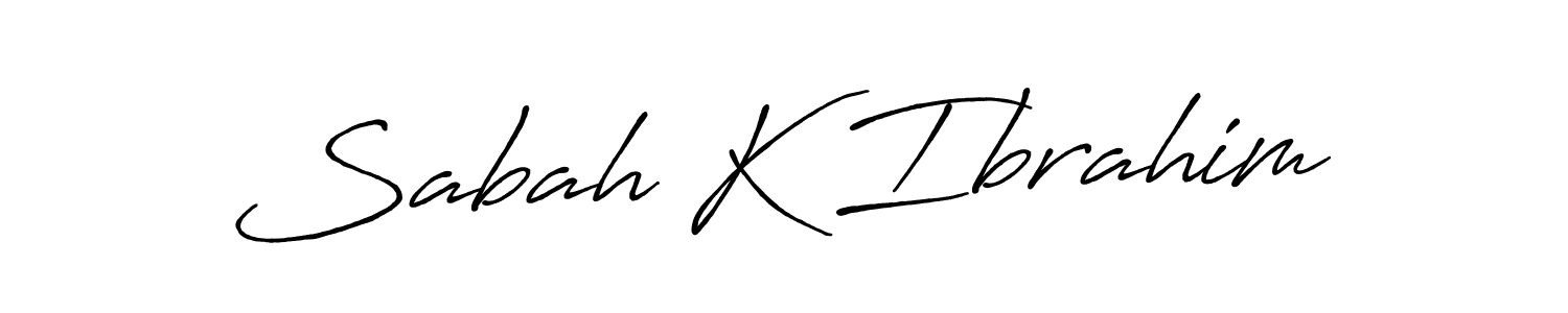 The best way (Antro_Vectra_Bolder) to make a short signature is to pick only two or three words in your name. The name Sabah K Ibrahim include a total of six letters. For converting this name. Sabah K Ibrahim signature style 7 images and pictures png