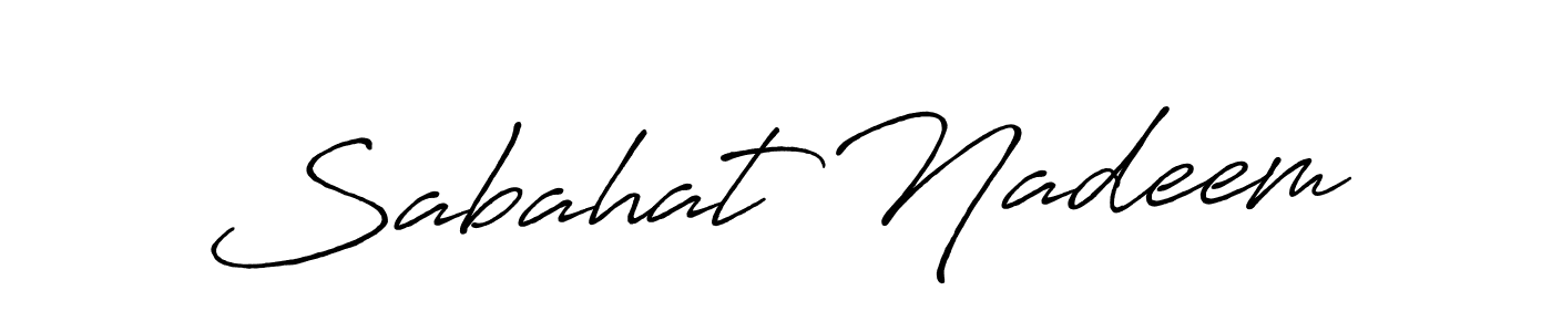 Here are the top 10 professional signature styles for the name Sabahat Nadeem. These are the best autograph styles you can use for your name. Sabahat Nadeem signature style 7 images and pictures png