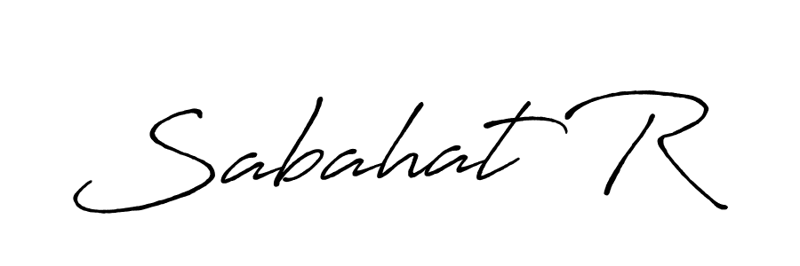 Make a beautiful signature design for name Sabahat R. Use this online signature maker to create a handwritten signature for free. Sabahat R signature style 7 images and pictures png