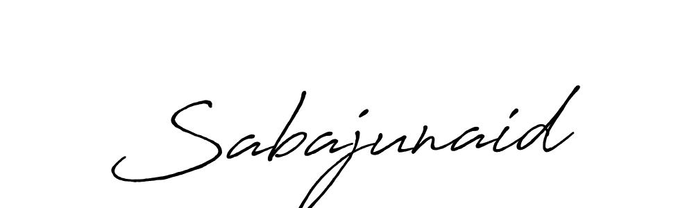 Make a beautiful signature design for name Sabajunaid. With this signature (Antro_Vectra_Bolder) style, you can create a handwritten signature for free. Sabajunaid signature style 7 images and pictures png