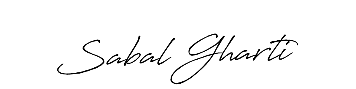Once you've used our free online signature maker to create your best signature Antro_Vectra_Bolder style, it's time to enjoy all of the benefits that Sabal Gharti name signing documents. Sabal Gharti signature style 7 images and pictures png