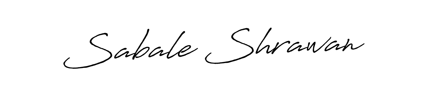 Design your own signature with our free online signature maker. With this signature software, you can create a handwritten (Antro_Vectra_Bolder) signature for name Sabale Shrawan. Sabale Shrawan signature style 7 images and pictures png