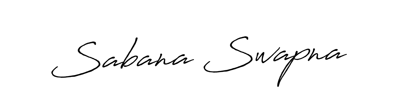 How to make Sabana Swapna name signature. Use Antro_Vectra_Bolder style for creating short signs online. This is the latest handwritten sign. Sabana Swapna signature style 7 images and pictures png