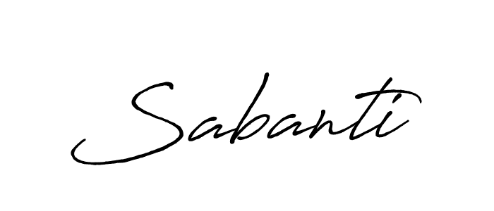 Design your own signature with our free online signature maker. With this signature software, you can create a handwritten (Antro_Vectra_Bolder) signature for name Sabanti. Sabanti signature style 7 images and pictures png