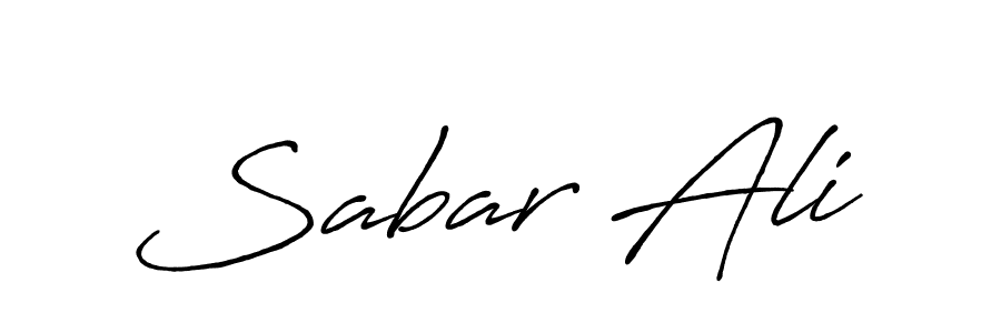 How to make Sabar Ali name signature. Use Antro_Vectra_Bolder style for creating short signs online. This is the latest handwritten sign. Sabar Ali signature style 7 images and pictures png