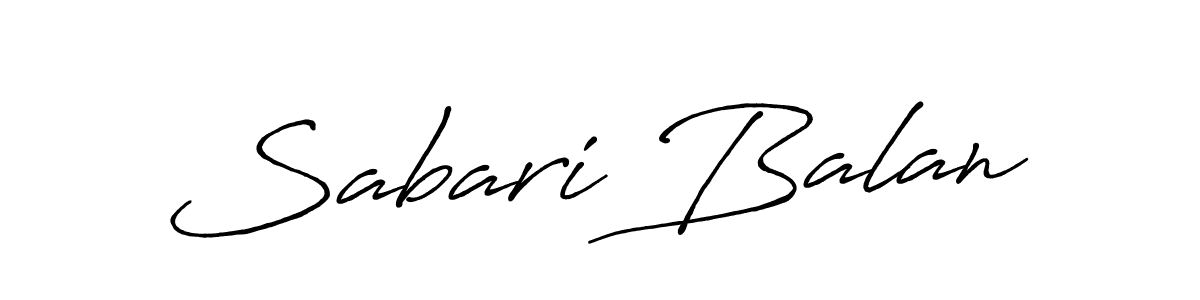 Design your own signature with our free online signature maker. With this signature software, you can create a handwritten (Antro_Vectra_Bolder) signature for name Sabari Balan. Sabari Balan signature style 7 images and pictures png