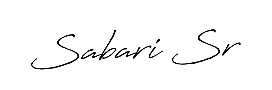 Make a beautiful signature design for name Sabari Sr. With this signature (Antro_Vectra_Bolder) style, you can create a handwritten signature for free. Sabari Sr signature style 7 images and pictures png