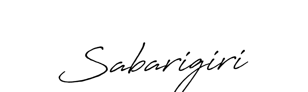 Use a signature maker to create a handwritten signature online. With this signature software, you can design (Antro_Vectra_Bolder) your own signature for name Sabarigiri. Sabarigiri signature style 7 images and pictures png