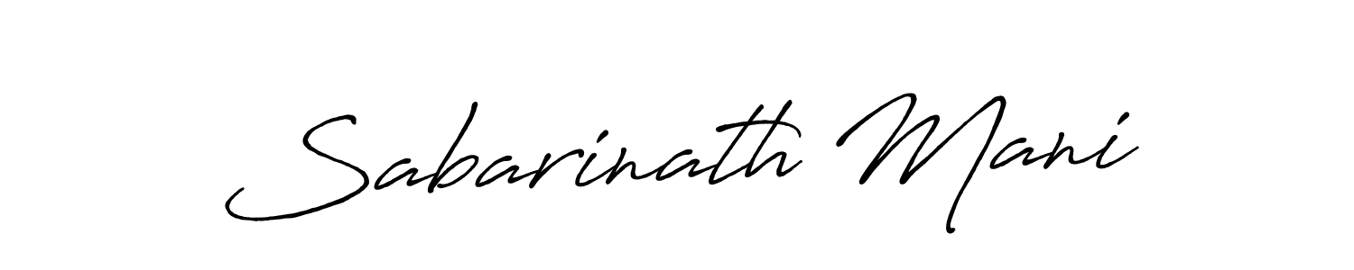 Make a beautiful signature design for name Sabarinath Mani. Use this online signature maker to create a handwritten signature for free. Sabarinath Mani signature style 7 images and pictures png