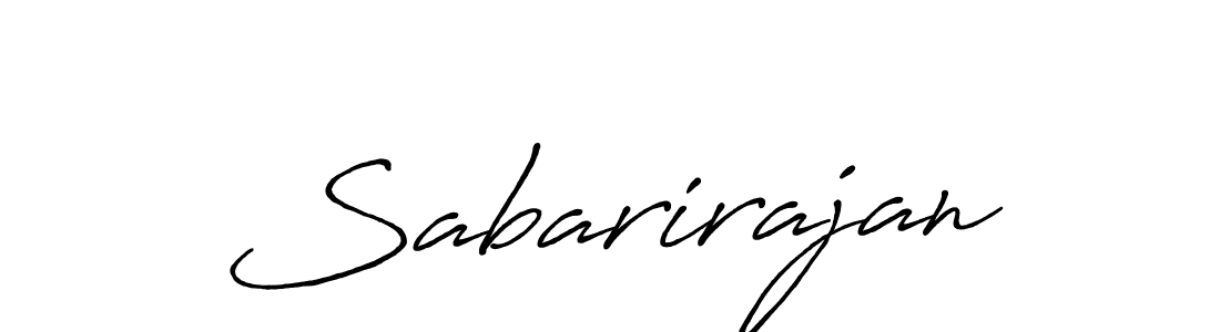 Design your own signature with our free online signature maker. With this signature software, you can create a handwritten (Antro_Vectra_Bolder) signature for name Sabarirajan. Sabarirajan signature style 7 images and pictures png