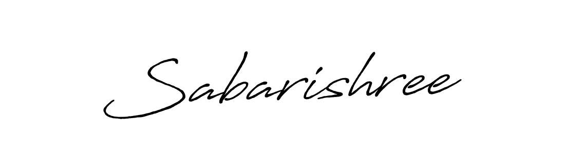 Also we have Sabarishree name is the best signature style. Create professional handwritten signature collection using Antro_Vectra_Bolder autograph style. Sabarishree signature style 7 images and pictures png