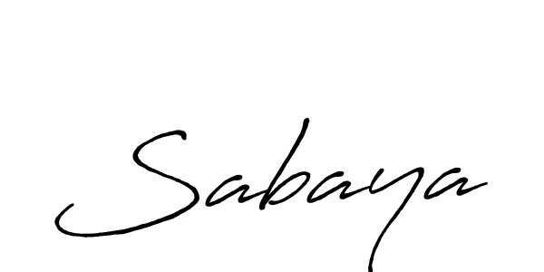 How to make Sabaya name signature. Use Antro_Vectra_Bolder style for creating short signs online. This is the latest handwritten sign. Sabaya signature style 7 images and pictures png