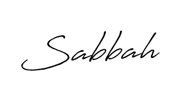 Use a signature maker to create a handwritten signature online. With this signature software, you can design (Antro_Vectra_Bolder) your own signature for name Sabbah. Sabbah signature style 7 images and pictures png