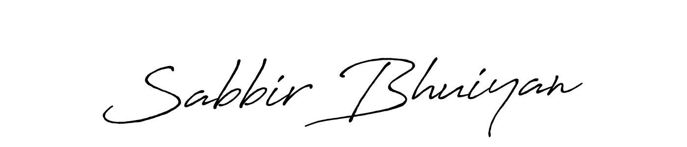 Make a beautiful signature design for name Sabbir Bhuiyan. With this signature (Antro_Vectra_Bolder) style, you can create a handwritten signature for free. Sabbir Bhuiyan signature style 7 images and pictures png