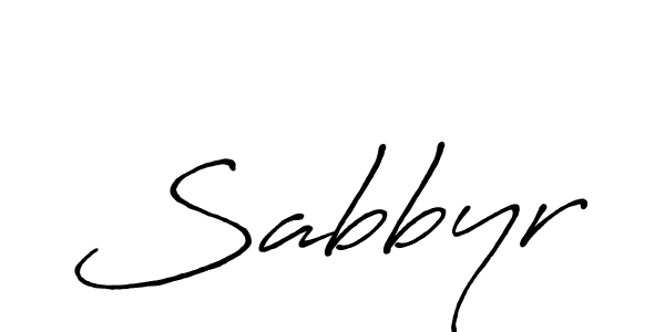 How to make Sabbyr signature? Antro_Vectra_Bolder is a professional autograph style. Create handwritten signature for Sabbyr name. Sabbyr signature style 7 images and pictures png