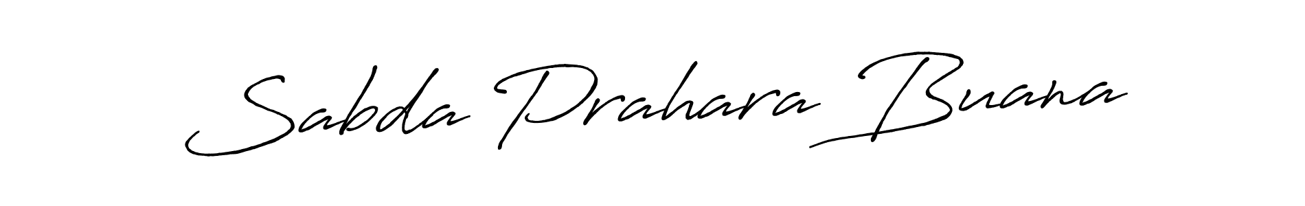 Once you've used our free online signature maker to create your best signature Antro_Vectra_Bolder style, it's time to enjoy all of the benefits that Sabda Prahara Buana name signing documents. Sabda Prahara Buana signature style 7 images and pictures png