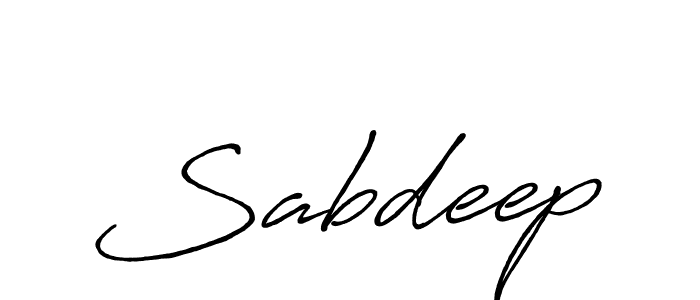 How to make Sabdeep name signature. Use Antro_Vectra_Bolder style for creating short signs online. This is the latest handwritten sign. Sabdeep signature style 7 images and pictures png