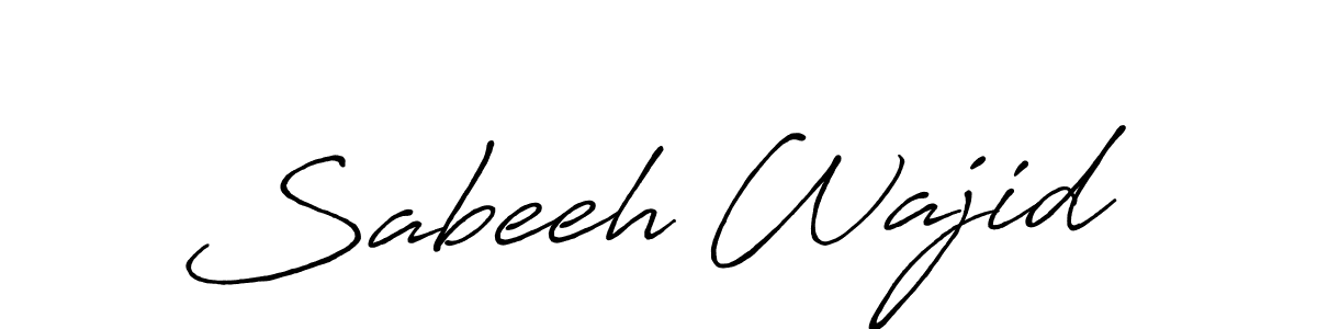 It looks lik you need a new signature style for name Sabeeh Wajid. Design unique handwritten (Antro_Vectra_Bolder) signature with our free signature maker in just a few clicks. Sabeeh Wajid signature style 7 images and pictures png