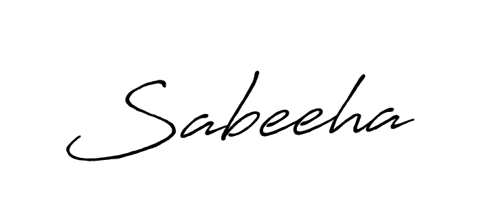 Make a beautiful signature design for name Sabeeha. With this signature (Antro_Vectra_Bolder) style, you can create a handwritten signature for free. Sabeeha signature style 7 images and pictures png