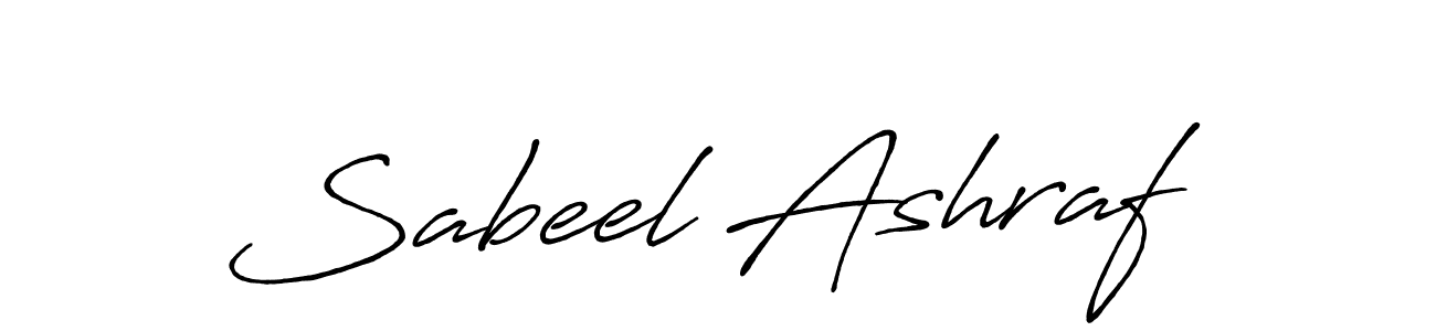 The best way (Antro_Vectra_Bolder) to make a short signature is to pick only two or three words in your name. The name Sabeel Ashraf include a total of six letters. For converting this name. Sabeel Ashraf signature style 7 images and pictures png