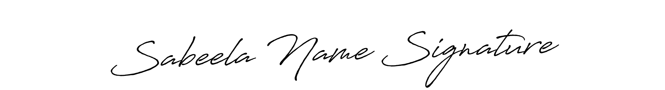 Design your own signature with our free online signature maker. With this signature software, you can create a handwritten (Antro_Vectra_Bolder) signature for name Sabeela Name Signature. Sabeela Name Signature signature style 7 images and pictures png